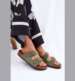 Снимка на BIG STAR SHOES Дамски Замшени Сандали С Презрамки Big Star