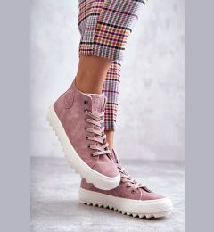 Снимка на BIG STAR SHOES Дамски кецове Big Star High Warm Pink