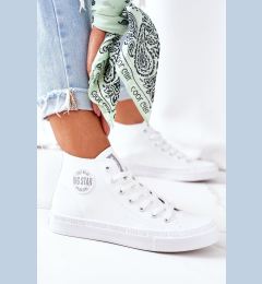 Снимка на BIG STAR SHOES Дамски кожени високи кецове Big Star