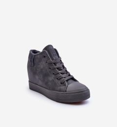 Снимка на BIG STAR SHOES Дамски кожени кецове на платформа Big Star