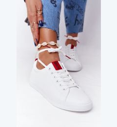 Снимка на BIG STAR SHOES Дамски кожени кецове с панделка BIG STAR