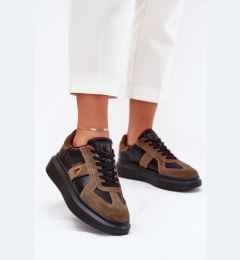 Снимка на BIG STAR SHOES Кожени Дамски Сникърси На Платформа Big Star By Daniel Lopez