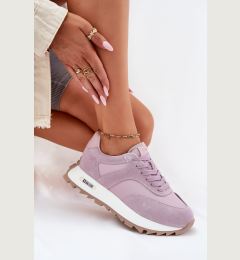 Снимка на BIG STAR SHOES Суедени Кецове На Платформа Дамски Big Star
