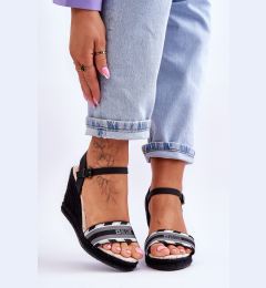 Снимка на BIG STAR SHOES Удобни дамски сандали на танкетка Big Star