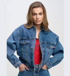 Снимка на Big Star Woman's Jacket Outerwear 130359 Medium Denim-400