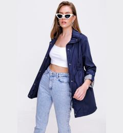 Снимка на Bigdart 10322 Trench Coat with Gathered Waist - Navy