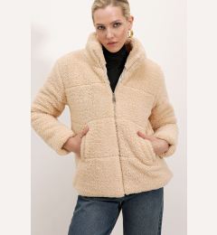 Снимка на Bigdart 5178 Lined Plush Coat - Cream