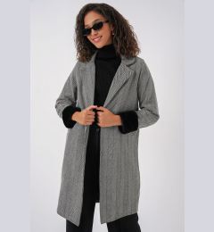 Снимка на Bigdart 9085 Herringbone Cashmere Coat as D. Black
