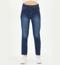 Снимка на BİKELİFE Navy Blue High Waist Skinny Leg Mom Jeans.