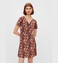 Снимка на Black and Orange Floral Dress Pieces Emanuelle - Women