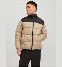 Снимка на Black & Beige Men's Winter Quilted Jacket Jack & Jones Etoby - Men's