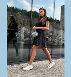 Снимка на Black dress with butterfly sleeves Mayflies