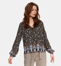 Снимка на Black floral blouse TOP SECRET - Women