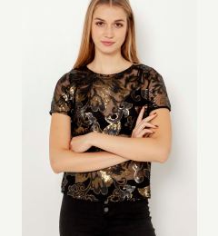 Снимка на Black Flored Transparent Blouse CAMAIEU - Ladies