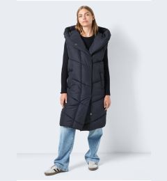 Снимка на Black Ladies Long Quilted Vest Noisy May Tally - Ladies