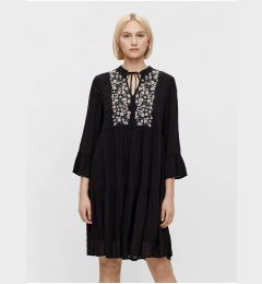 Снимка на Black Loose Embroidered Dress Pieces Leia - Women