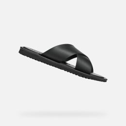 Снимка на Black men's slippers Geox Erice - Men's
