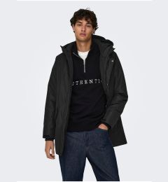 Снимка на Black men's winter parka ONLY & SONS Carl - Men's