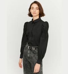 Снимка на Black shirt with gathered sleeves TALLY WEiJL - Women's