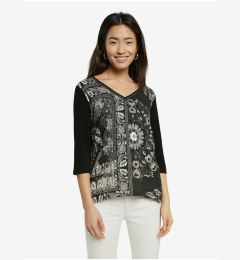 Снимка на Black T-shirt Desigual TS Varsovia - Women's