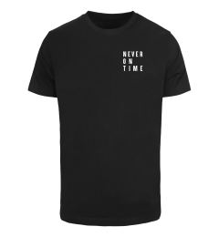 Снимка на Black T-shirt Never On Time