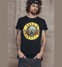 Снимка на Black T-shirt with Guns n' Roses logo
