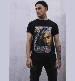 Снимка на Black Tupac Retro T-Shirt