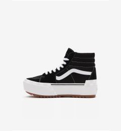 Снимка на Black & White Womens Ankle Sneakers VANS UA SK8-Hi Stacked - Ladies