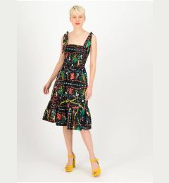 Снимка на Black Women Floral Dress Blutsgeschwister Seaside Picknick Love - Women