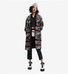 Снимка на Black Women Patterned Coat Desigual Dev - Women
