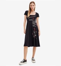 Снимка на Black Women Patterned Dress Desigual Broadway Road - Women