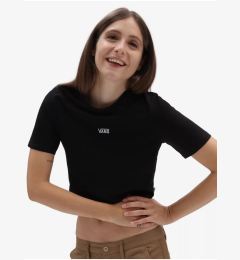 Снимка на Black women's cropped T-shirt VANS Flying V Crop Crew - Women
