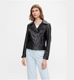 Снимка на Black Women's Faux Leather Jacket Pieces Fioa - Women