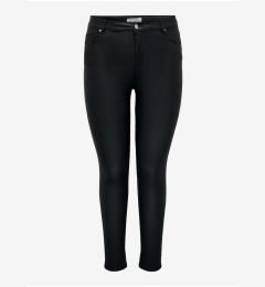 Снимка на Black women's faux leather skinny fit jeans ONLY CARMAKOMA Anne - Women