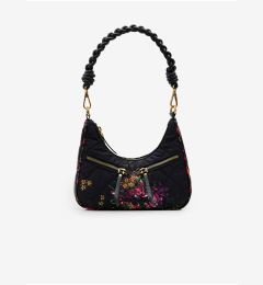 Снимка на Black Women's Floral Handbag Desigual Yenes Medley Multipocket - Ladies