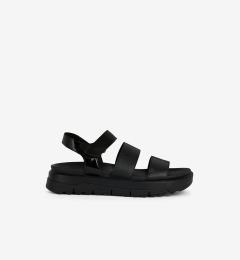 Снимка на Black Women's Leather Sandals Geox Xand