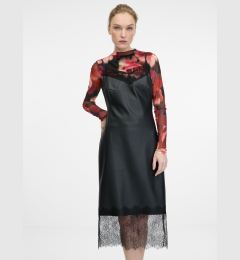 Снимка на Black women's leatherette midi dress ORSAY - Women's