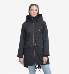 Снимка на Black women's parka with hood Ragwear Crescend - Women's