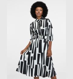 Снимка на Black women's patterned knee-length dress ORSAY - Women's