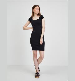 Снимка на Black Women's Ribbed Sheath Dress Guess Charlotte - Women