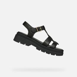 Снимка на Black women's sandals Geox Adacter S - Women's