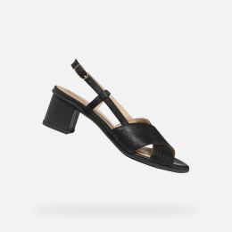 Снимка на Black women's sandals Geox Aurely 50 - Women's