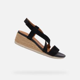Снимка на Black women's sandals Geox Ischia Corda - Women's