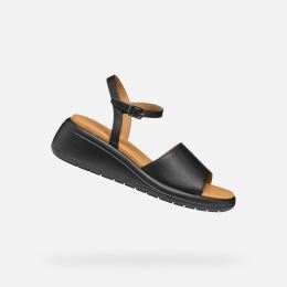 Снимка на Black women's sandals Geox Meliconia - Women's