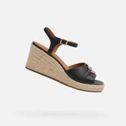 Снимка на Black women's sandals Geox Panarea - Women's