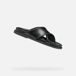 Снимка на Black women's slippers Geox Adelash - Women's