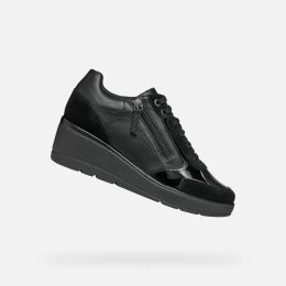 Снимка на Black women's sneakers Geox Ilde - Women's