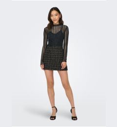 Снимка на Black women's striped t-shirt JDY Vivy - Women's