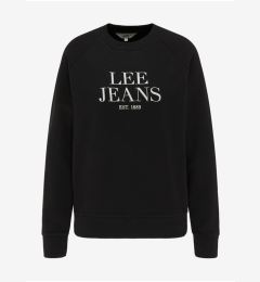 Снимка на Black women's sweatshirt with Lee Crew print - Women's