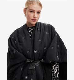 Снимка на Black women's winter poncho Desigual Mini Atre Elbrus - Women's